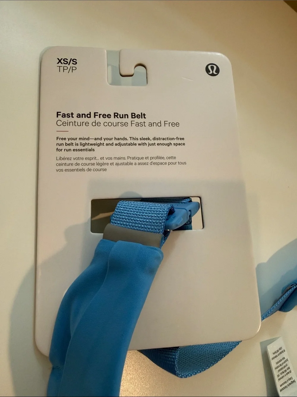 Lululemon Bright Blue Running Waist Belt with Zipper Pocket